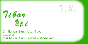 tibor uti business card